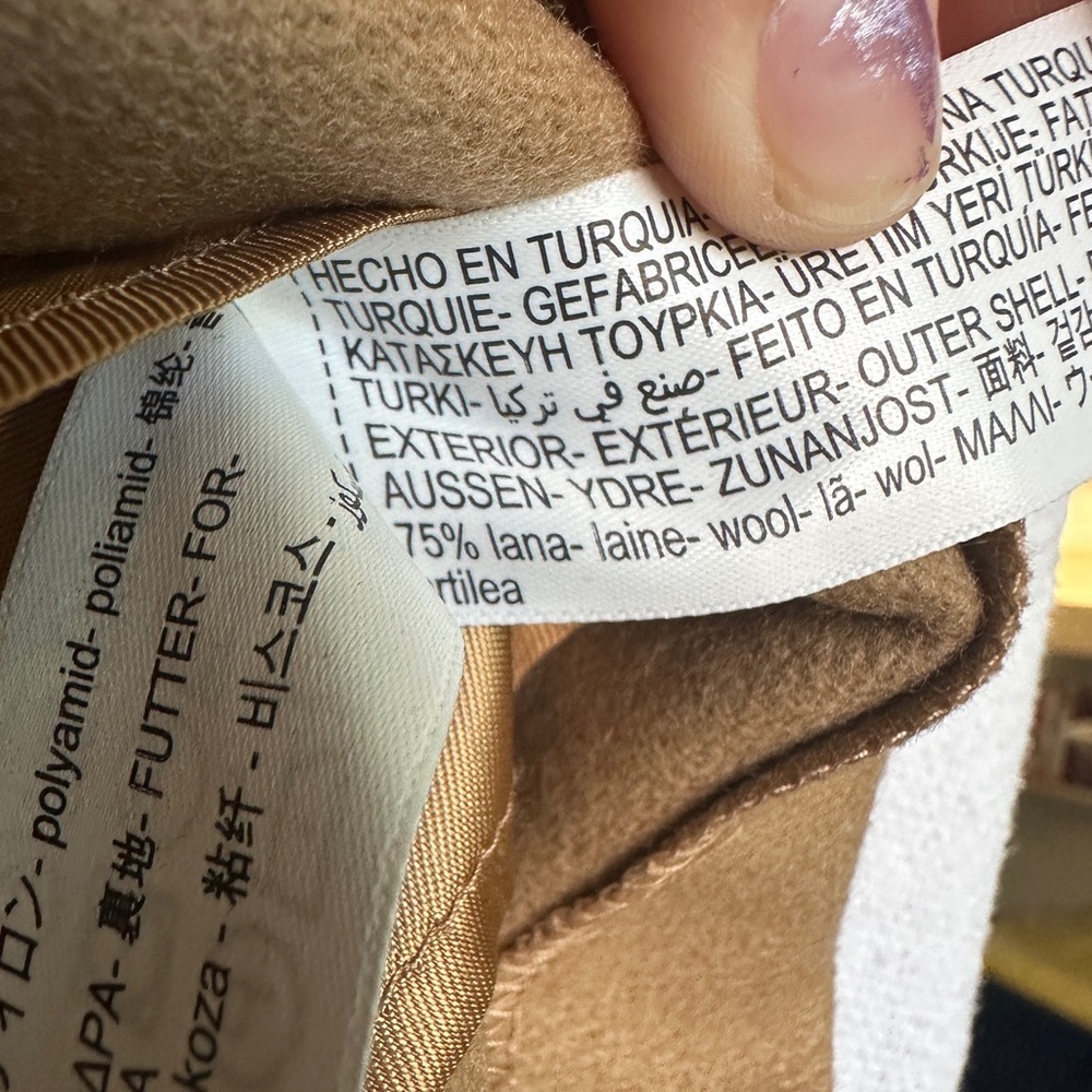 Massimo Dutti Tan- Wool Blend Skirt — image 8 of 8